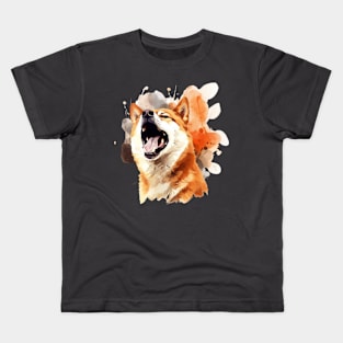 Painted Shiba Inu Kids T-Shirt